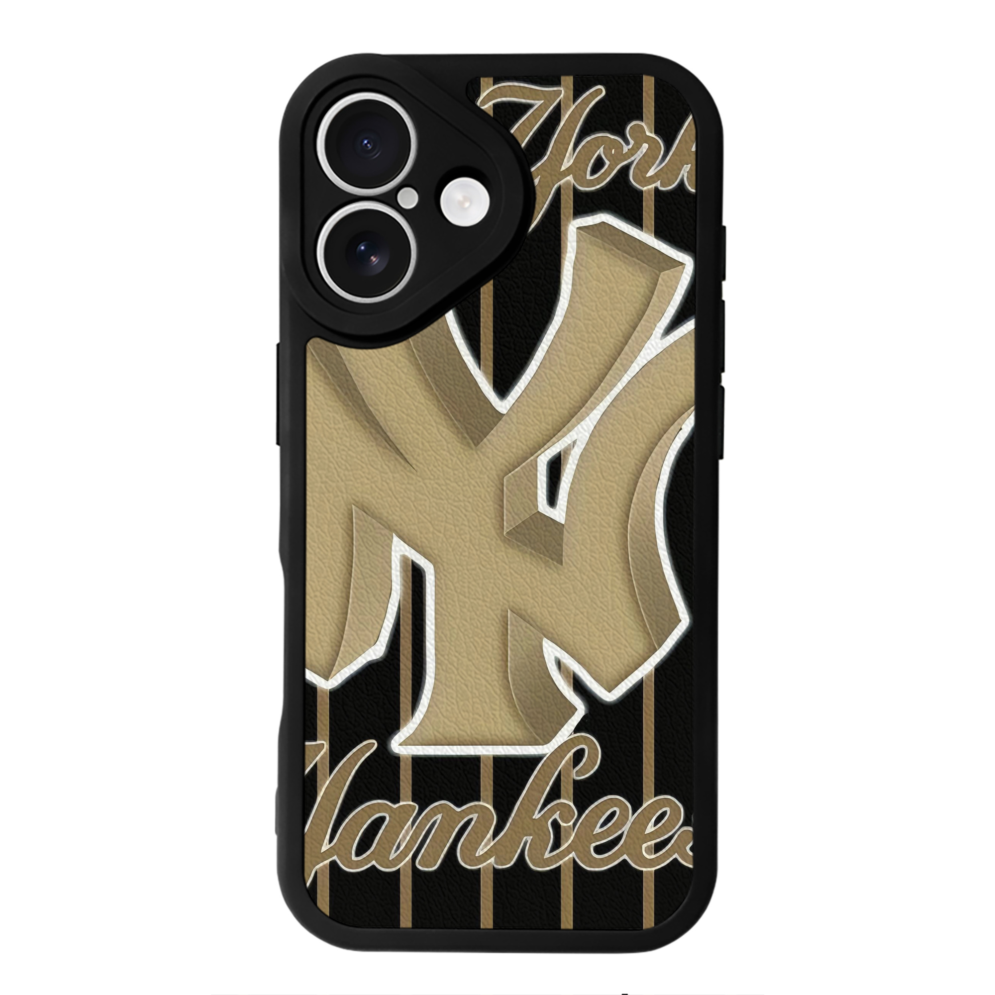 New York Yankees 185 IPhone 16 Silicone Leather Case – UV Print, Lambskin Texture – Perfect Fit, Wireless Charging Compatible, Scratch Resistant, Precise Cutouts – Stylish Protection For IPhone 16